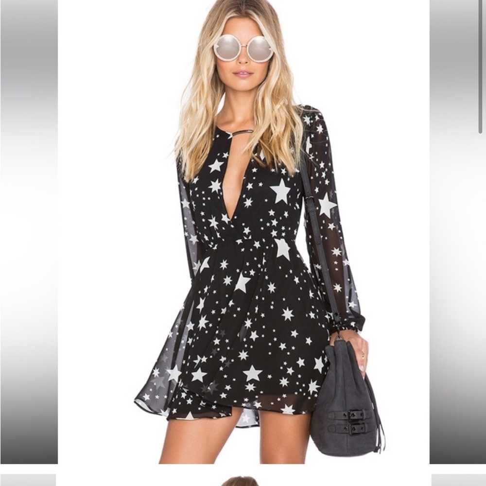 Lovers + Friends Lana Star Print Mini Dress size XS
